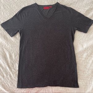 Hugo Boss grey vneck t-shirt
